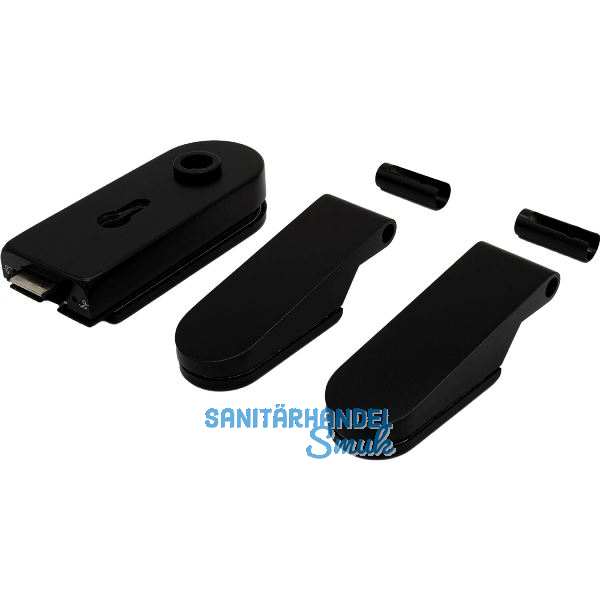 Beschlagsgarnitur Studio Rondo PZ, Alu schwarz matt RAL 9005 (10.102)