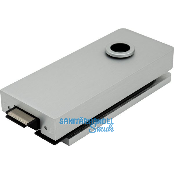 Schloss Studio 1121 unversperrbar, Glas 8 mm, Alu silber eloxiert (10.150)