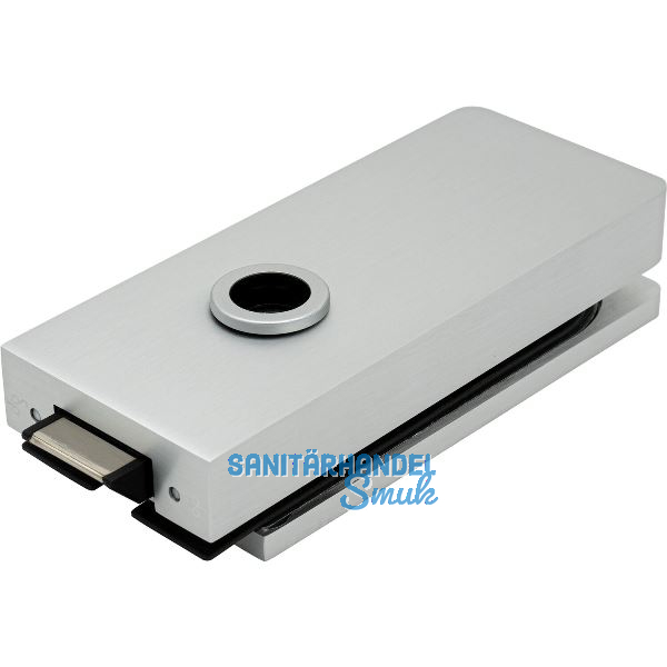 Schloss Studio 1121 unversperrbar, Glas 8 mm, Alu silber eloxiert (10.149)