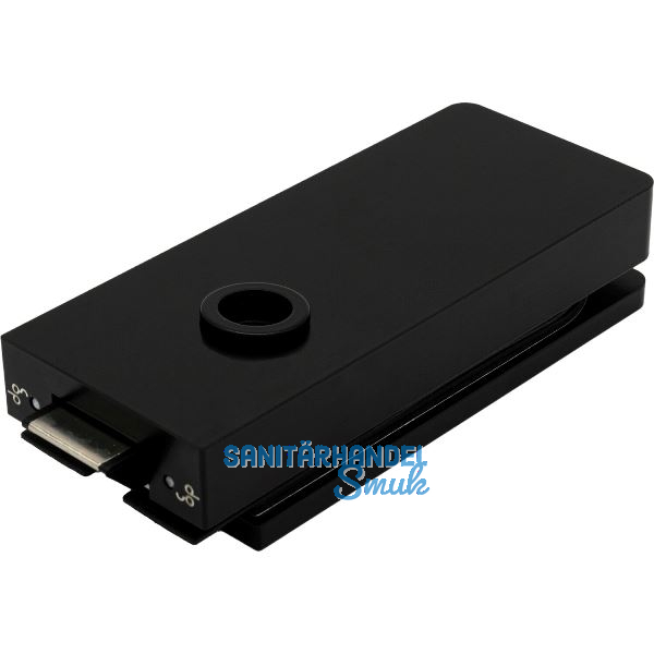 Schloss Studio 1121 unversperrbar, Glas 8 mm, Alu schwarz RAL 9005 (10.149)