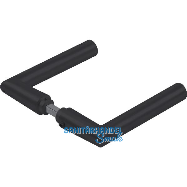 DORMA-Glas Dr�ckerpaar 52.330, L-Form, 8 mm, schwarz matt RAL 9005