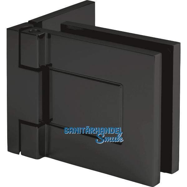 DORMA-Glas Duscht�rband TANORA S1 90� Glas-Wand, Messing schwarz matt RAL 9005