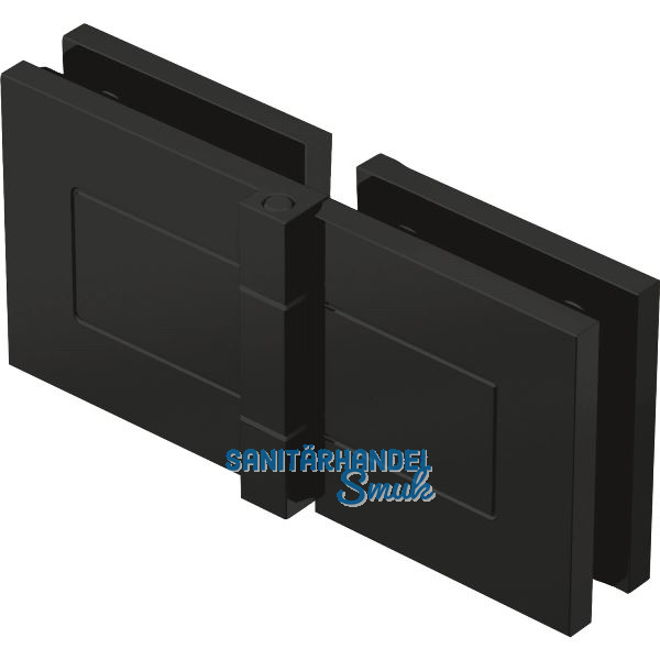 DORMA-Glas Duscht�rband TANORA S1 180� Glas-Glas, Messing schwarz matt RAL 9005