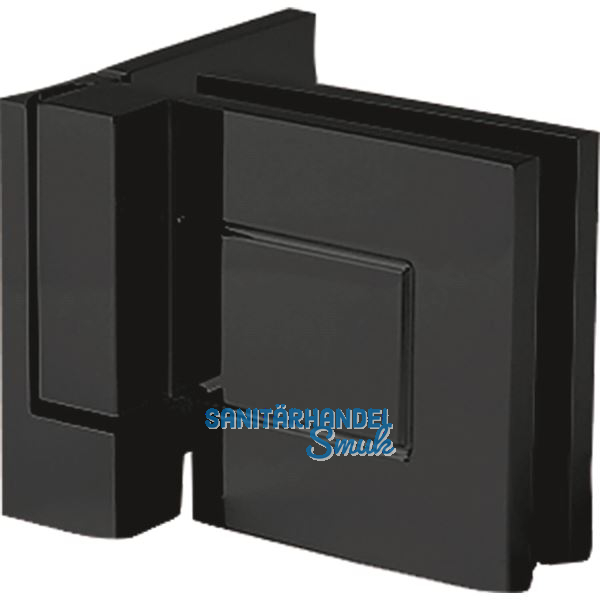 DORMA-Glas Duscht�rband TANORA S2 90� Glas-Wand, links, Messing schwarz matt