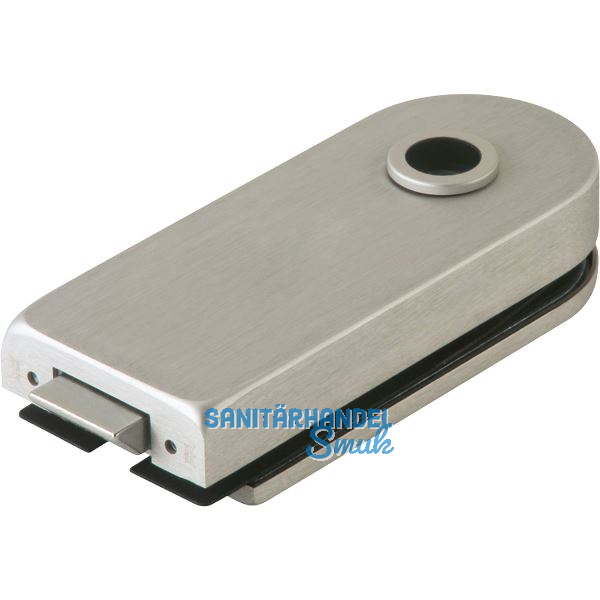 Schloss Studio Rondo unversperrbar, Glas 8 mm, Edelstahl-Effekt (10.200)