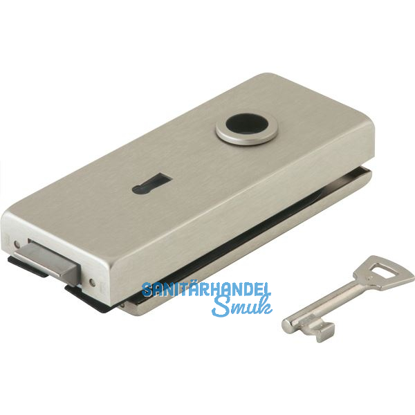 Schloss Studio Classic BB m. 2 Schl�sseln, Glas 8 mm, Edelstahl-Effekt (10.004)