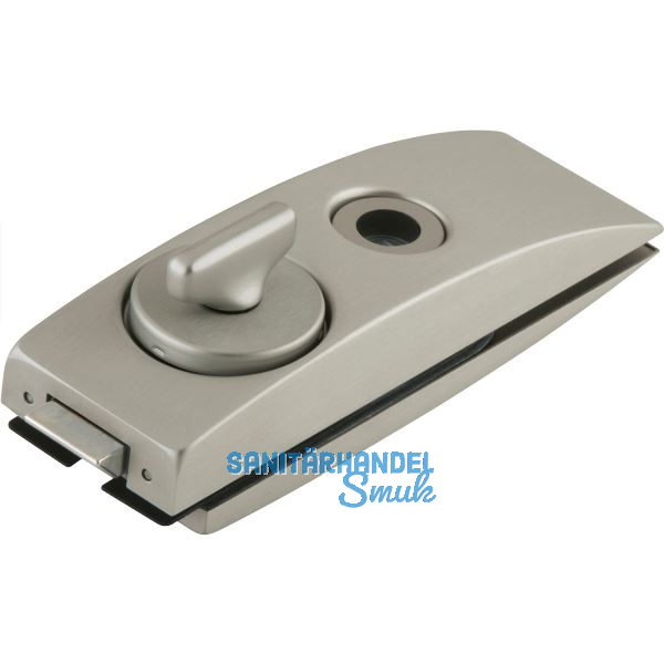 Schloss Studio Arcos WC m. Riegelolive, Glas 8 mm, Edelstahl-Effekt (24.206)