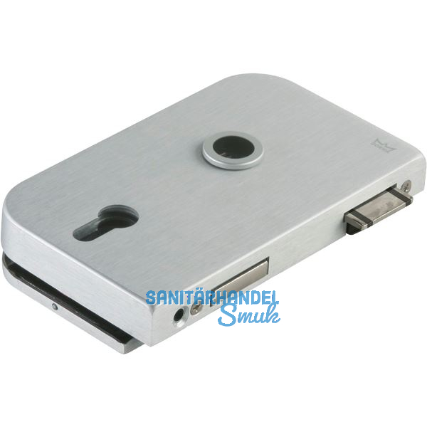 Schloss JUNIOR OFFICE PZ mit Wechsel, links, silber eloxiert (11.260)