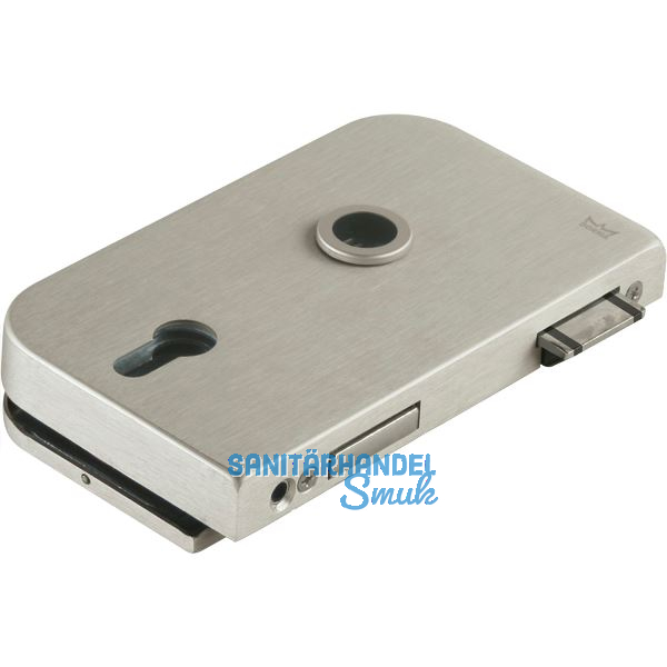 Schloss JUNIOR OFFICE PZ mit Wechsel, links, Edelstahl-Effekt (11.260)