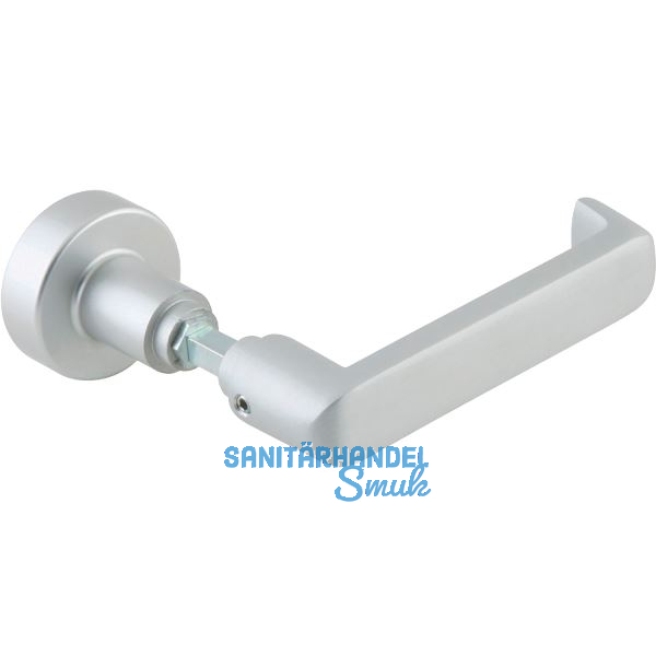 DORMA-Glas Wechselgarnitur 10.304 o. Rosetten, m. Wechselstift, silber eloxiert