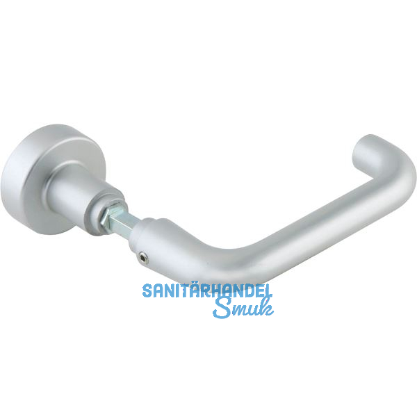 DORMA-Glas Wechselgarnitur 10.316 o. Rosetten, m. Wechselstift, silber eloxiert