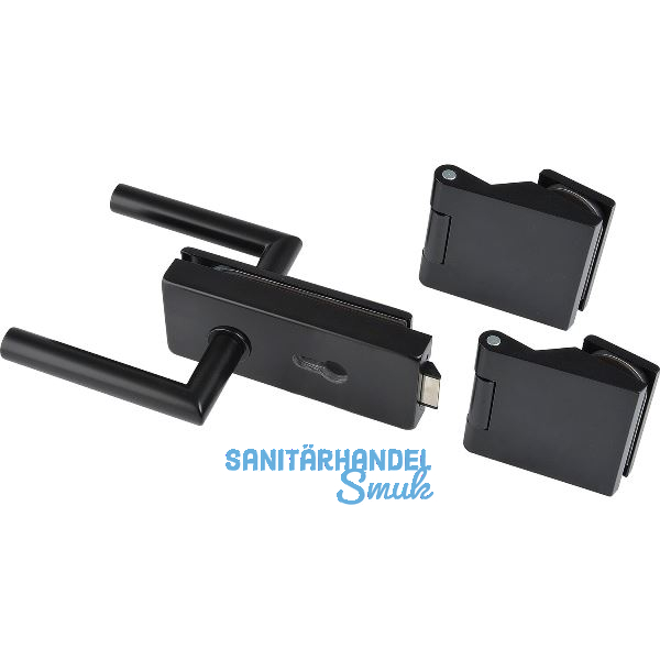 Beschlagsgarnitur Classic PZ, Aluminium schwarz RAL 9005