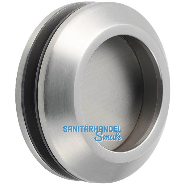 KWS Schiebet�rmuschelpaar 5250 rund, Glasst�rke 8 - 13 mm, Alu silber eloxiert