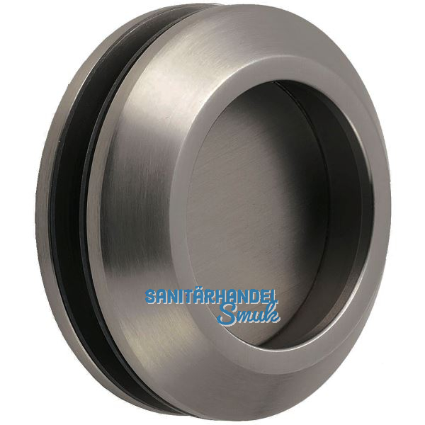 KWS Schiebet�rmuschelpaar 5250 rund, Glasst�rke 8 - 13 mm, Edelstahl-Effekt