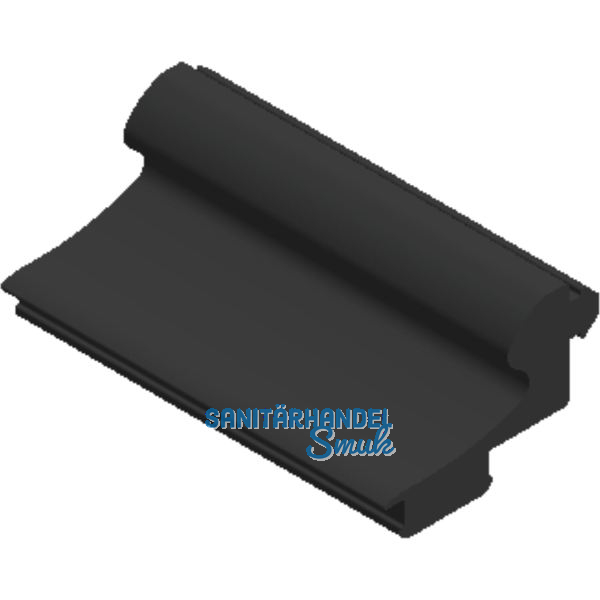 Dichtung AL-EPDM-B, Glasst�rke 8, 10 und 12 mm, Kunststoff schwarz