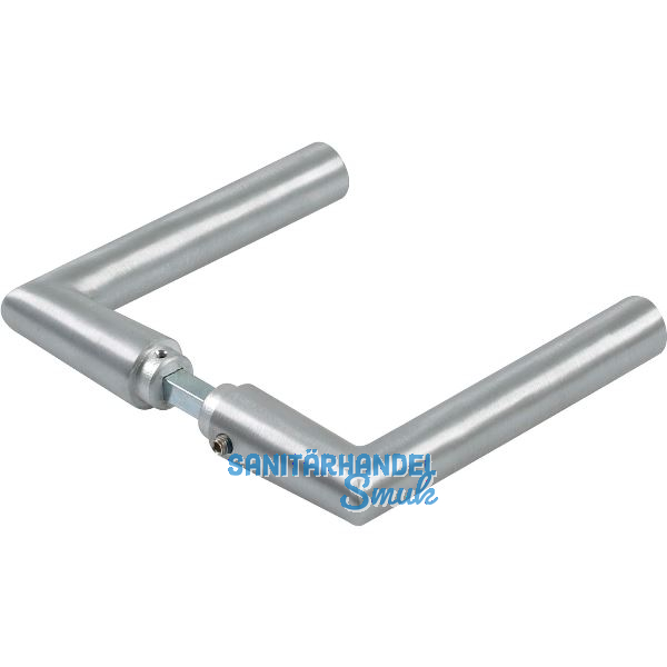 DORMA-Glas Dr�ckerpaar 10.328, L-Form, 8 mm, silber eloxiert