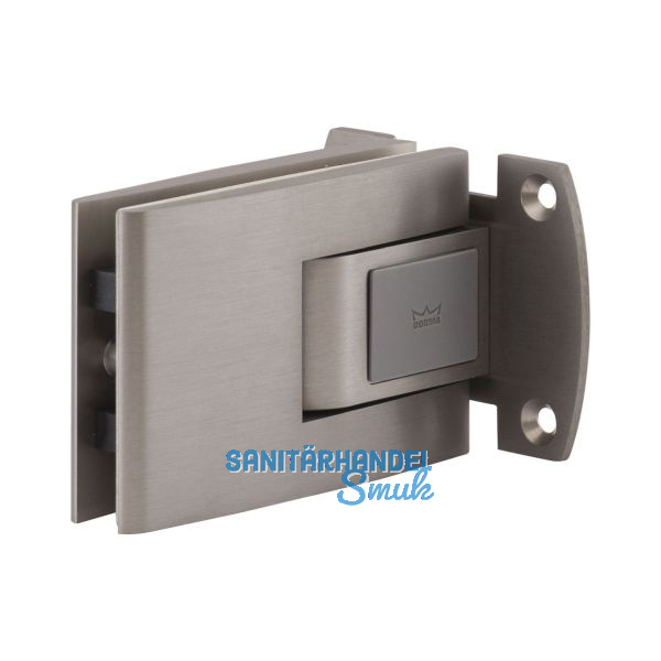 Pendelt�rbeschlag Tensor Glas-Wand, Feststellpunkt 90�, Edelstahl-Effekt