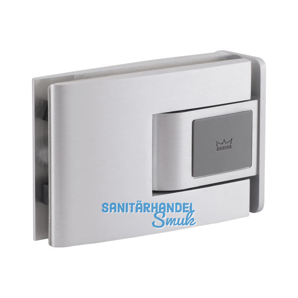 Pendelt�rbeschlag Tensor Glas-Zarge, Feststellpunkt 90�, Alu silber eloxiert