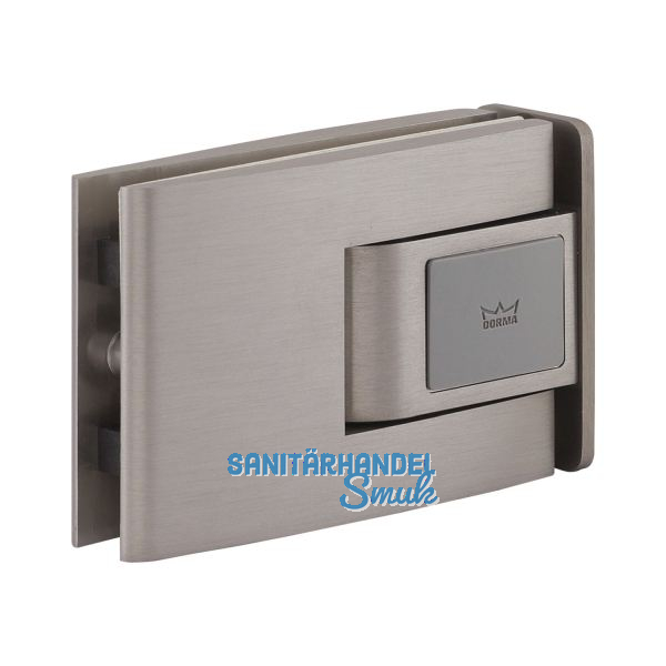 Pendelt�rbeschlag Tensor Glas-Zarge, Feststellpunkt 90�, Edelstahl-Effekt