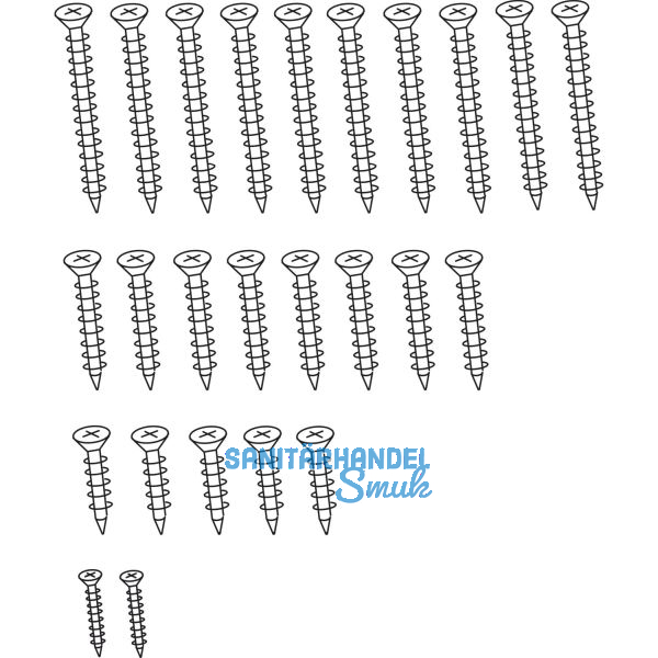 HAUTAU ATRIUM HS Schrauben-Beutel, PROFINE 88+