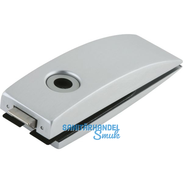 Schloss Studio Arcos unversperrbar, Glas 8 mm, silber eloxiert (24.201)