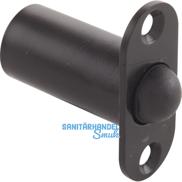 T�rschnapper mit Rundfalle, Kunststoff schwarz (12.305)