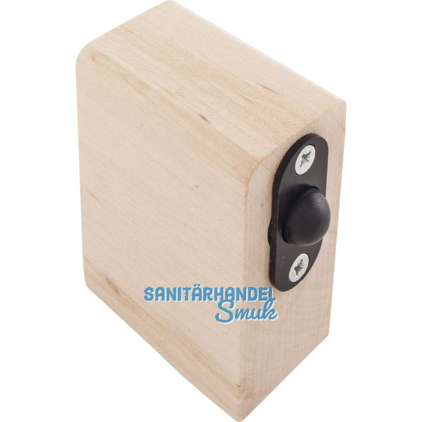 DORMAKABA Saunabeschlag-Schnappklotz Abachi-Holz (13.006)