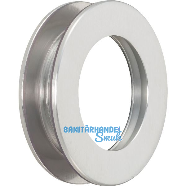 KWS Schiebet�rmuschelpaar 5255 mit Griffloch, �65mm, Aluminium silber eloxiert