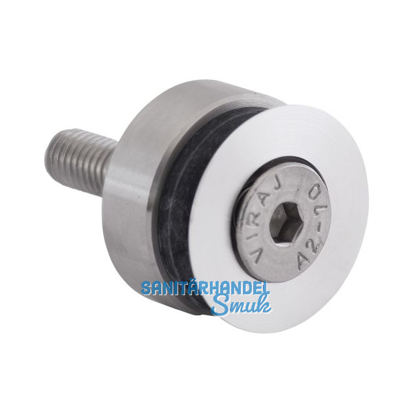 Glaspunkthalter Senk 30, 8 - 20 mm Glas, Edelstahl/Aluminium