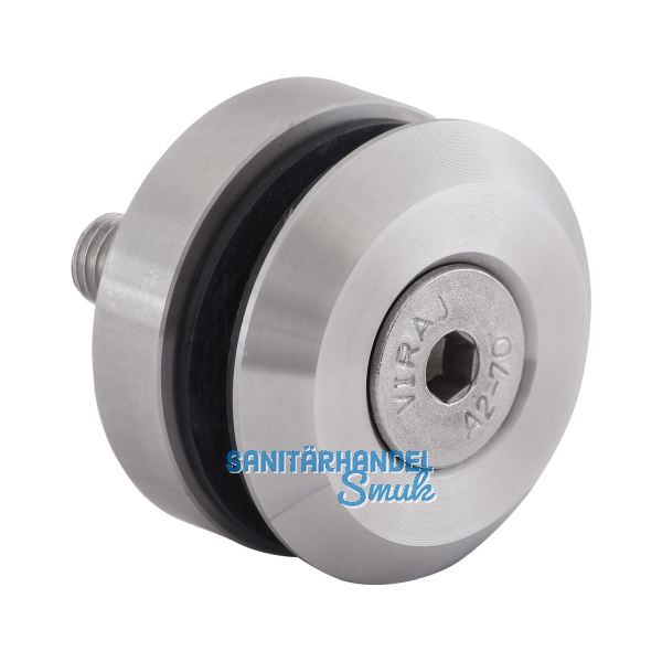 Glaspunkthalter Trapez 45, 45 mm, 8 - 20 mm Glas, Edelstahl