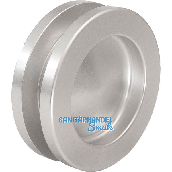 Muschelgriffpaar rund � 65mm, f�r TS 8-10 / 38-45mm, Aluminium silber eloxiert