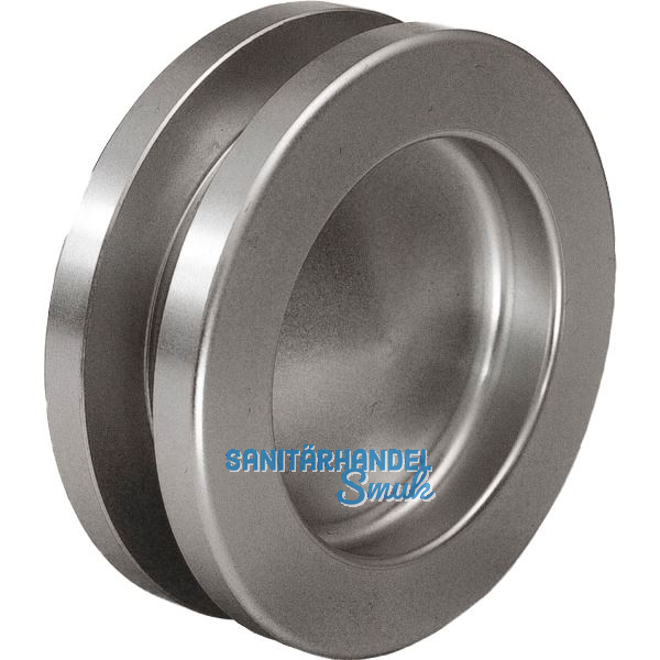 Muschelgriffpaar rund � 65mm, f�r TS 8-10 / 38-45mm, Aluminium Edelstahl Effekt