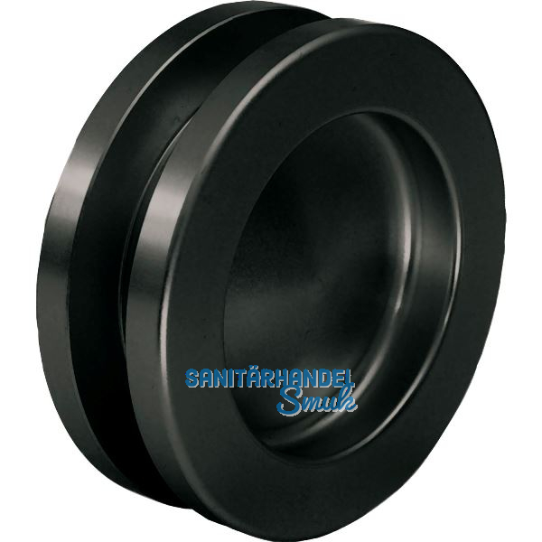 Muschelgriffpaar rund � 65mm, f�r TS 8-10 / 38-45mm, Aluminium schwarz matt