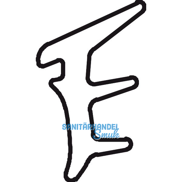 DORMA-Glas Muto 80/150 Dichtungsprofil f�r Seitenteil Glas 10-12mm Gummi schwarz