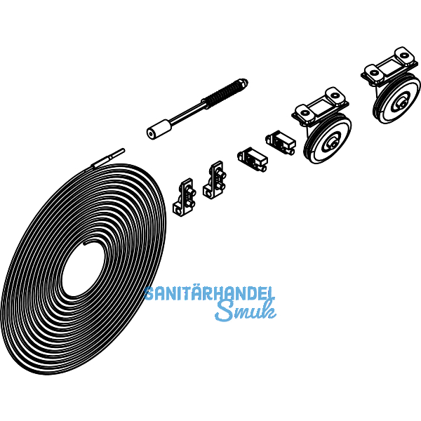 DORMA-Glas Muto 80 Synchronbeschlag Fl�gelgewicht bis 80 kg