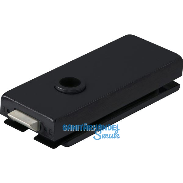 Schloss Studio Classic unversperrbar, Glas 8 mm, Alu schwarz RAL 9005 (10.002)