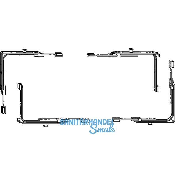 MACO SKB-S/PAS Grundkarton Eckumlenkung Multi-Matic, silber (102155)