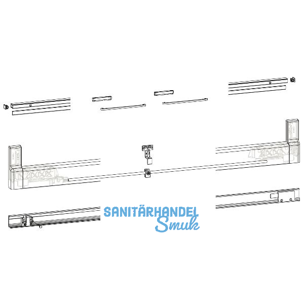 GU-966/200 PSK Profilbeutel, L=4460 mm, silber
