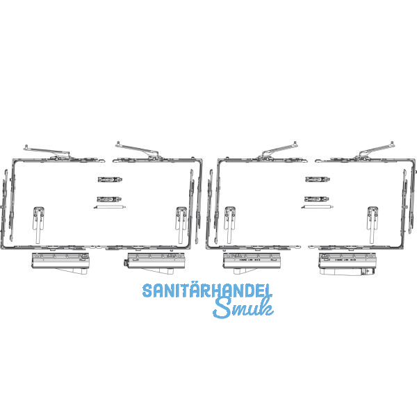 MACO SKB-Z Grundkarton, Schema C, 160 kg, Versatz 13 mm, silber (455514)