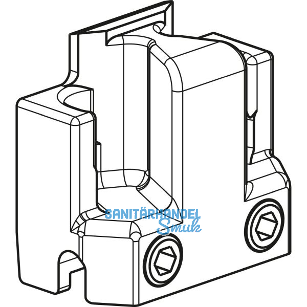 GU-966/200 Steuerteil, Zinkdruckguss silberf�rbig