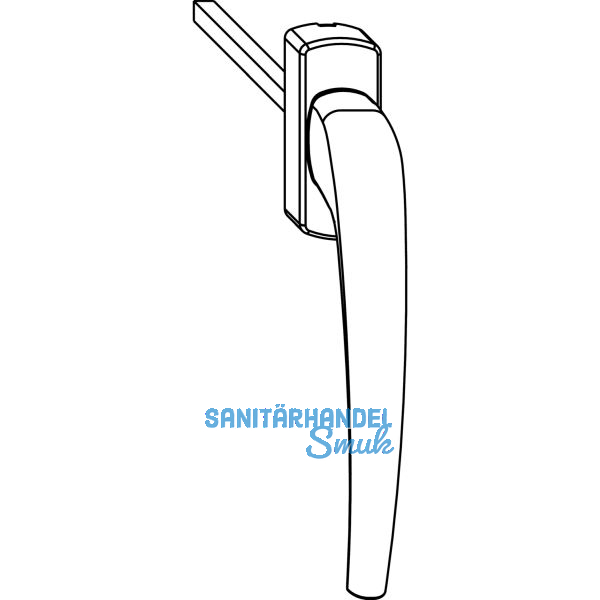 MACO SKB-Z Drehgriff innen, VK 8x40 mm, Aluminium silber eloxiert
