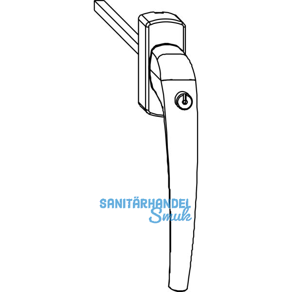 MACO SKB-Z Drehgriff innen, sperrbar, VK 8x40 mm, Aluminium silber eloxiert