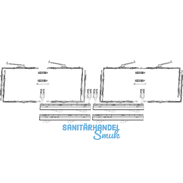 MACO SKB-Z Grundkarton, Schema C, 200 kg, Versatz 13 mm, silber (465372)