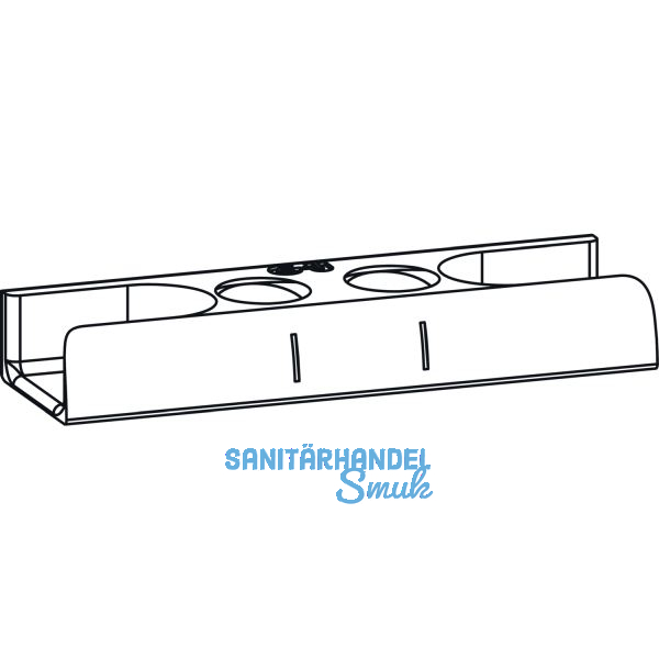 GU Schlie�platte, Eurofalz 24x8 mm, 13V, Zink silber