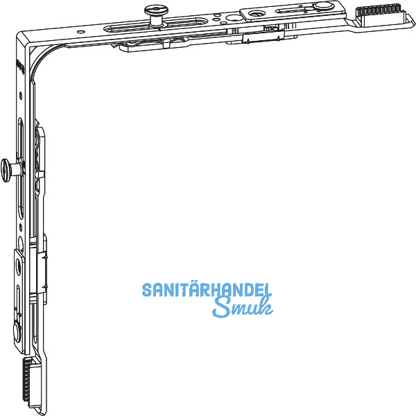 GU Eckumlenkung mit 2 Pilz-Zapfen, Stahl verzinkt silberf�rbig
