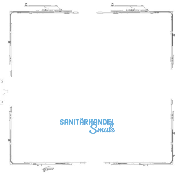 GU-966 PSK mZ Grundkarton Schere, Versatz 9 mm, links, Schema A/D/G/K