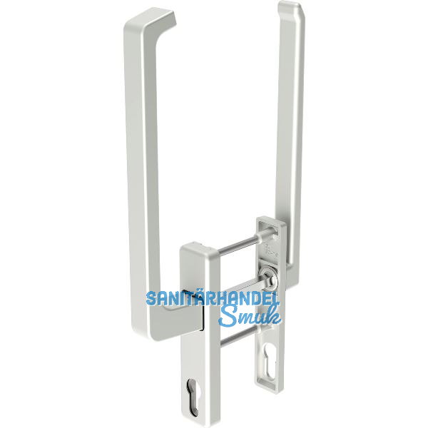 GU-966 PSK mZ Drehgriffgarnitur DIRIGENT innen/au�en flach, mit PZ, silber