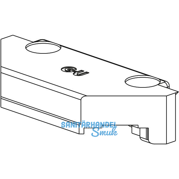 GU-966 PSK Rastplatte f�r PVC, PROFINE 76 MD, Zink silber