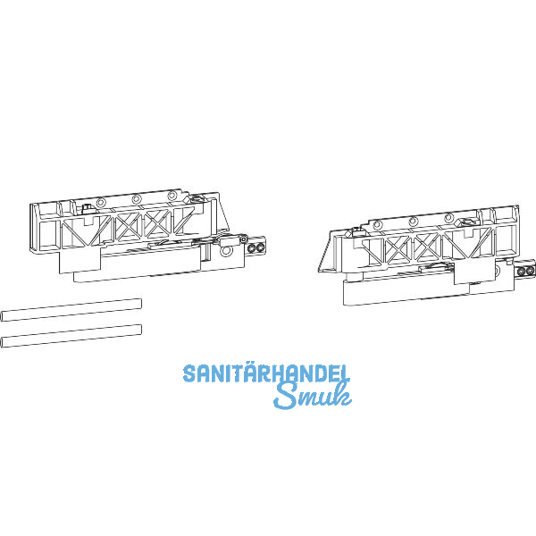 GU-966/200 Grundkarton Tandemlaufwagen, rechts, 200 kg