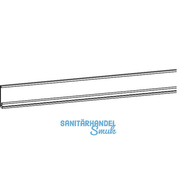 GU-966/200 Laufschiene unten P 1213, Aluminium silber eloxiert, L=3460 mm
